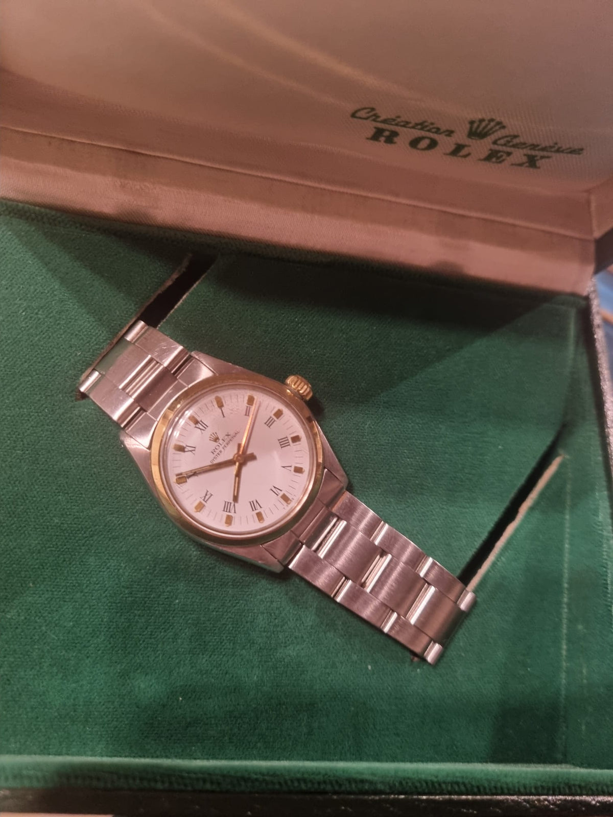 Rolex Junior 31 mm | Acero y detalles en oro amarillo