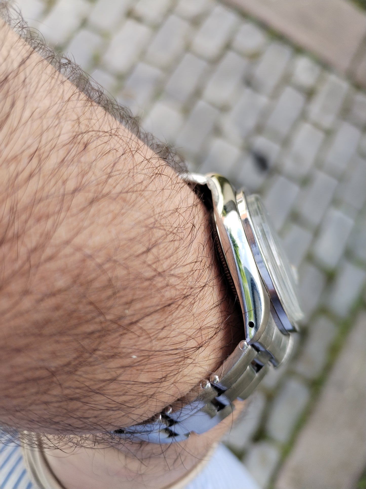 Rolex Date Engine Turned