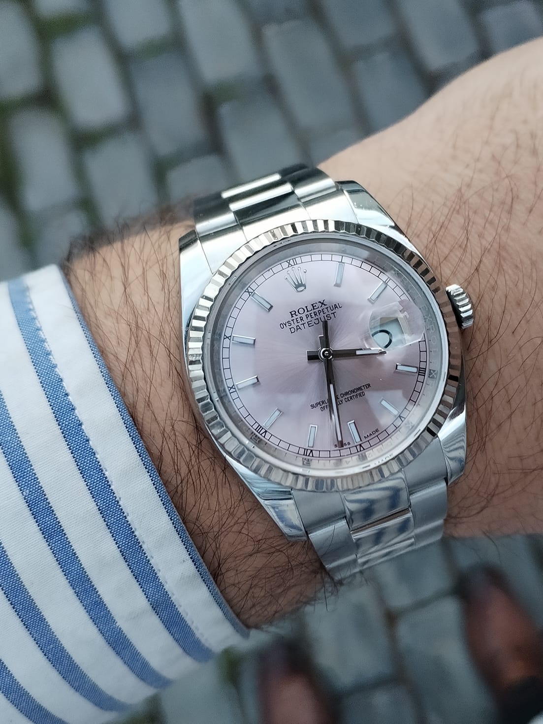 Rolex Date Just "Pink"