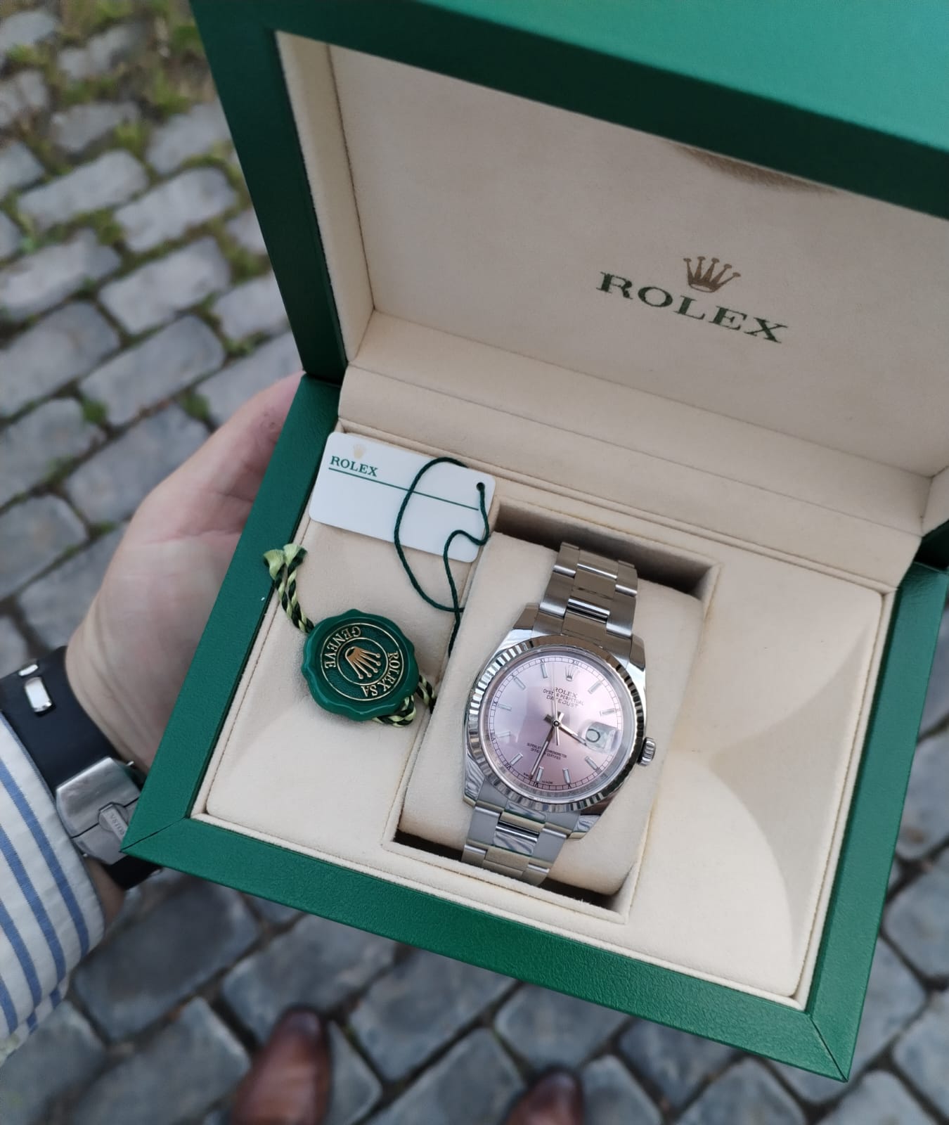 Rolex Date Just "Pink"