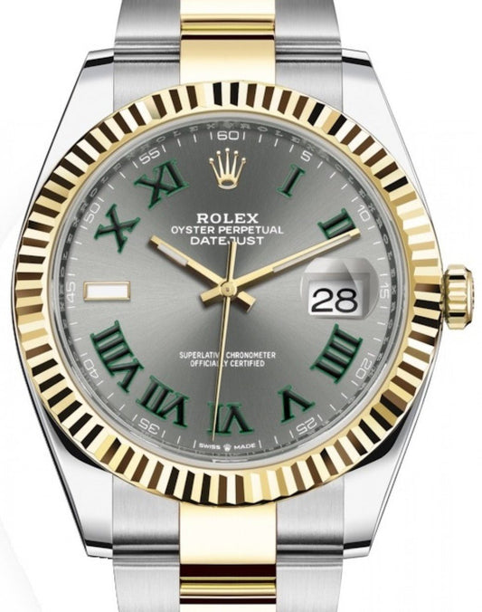 Rolex 41mm Date Just  II Wimbledon 2 Tonos