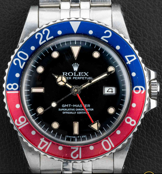 Rolex GMT-Master Ref. 16750 "Pepsi" — Malla Jubilee