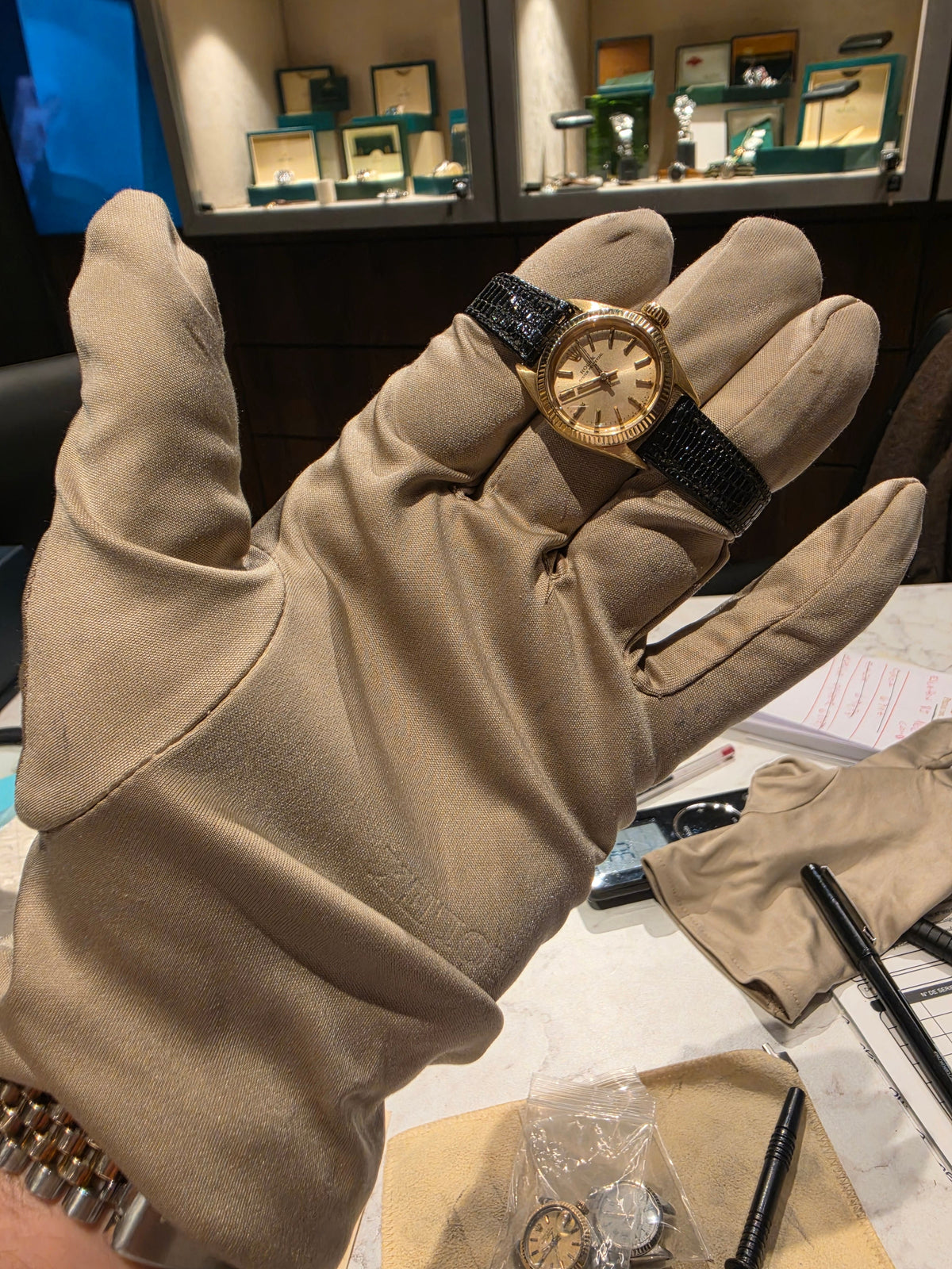 Rolex Oyster Perpetual 6719 de dama en oro macizo