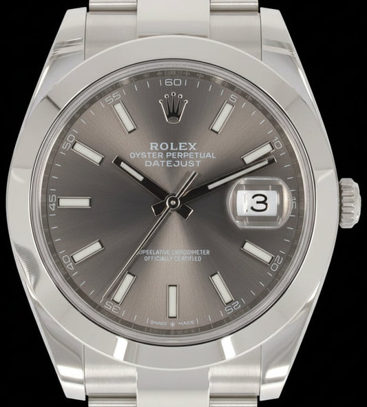 Rolex Rhodium Date Just 41mm