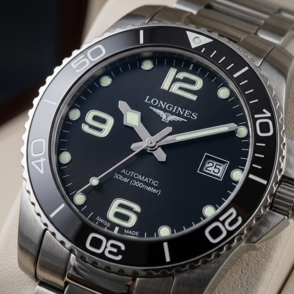 Longines HydroConquest Cerámico 41 mm Negro | Full Set