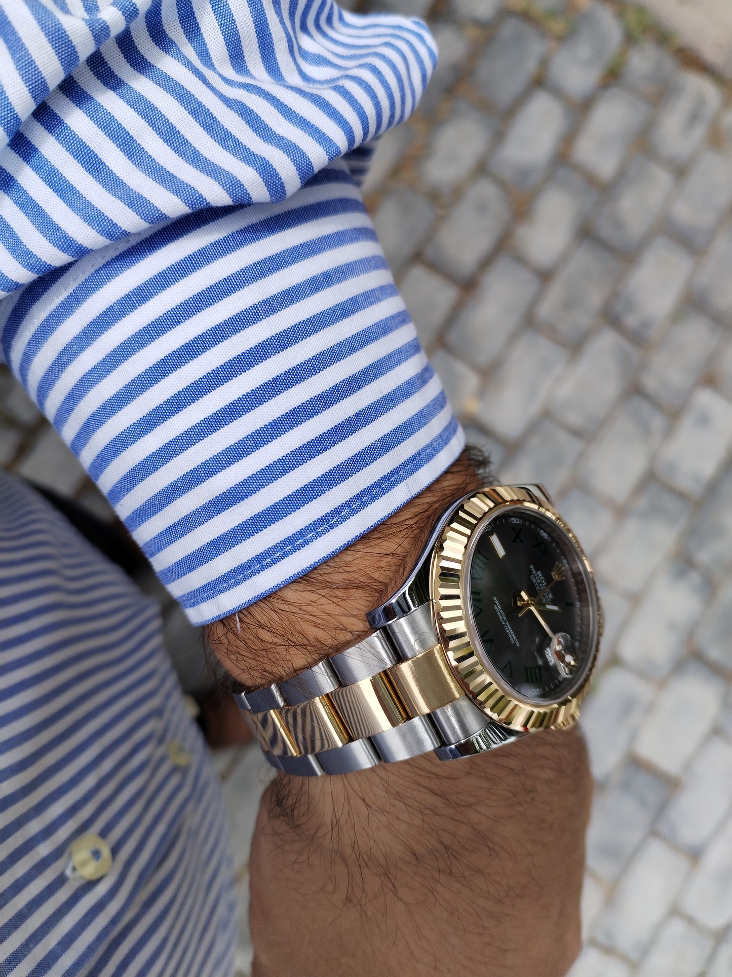 Rolex 41mm Date Just  II Wimbledon 2 Tonos