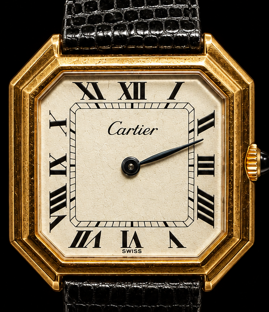Cartier Ceinture Vintage — Oro Amarillo | Carga Manual | Solo Reloj