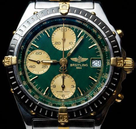 Breitling Chronomat 39 Bicolor Acero/Oro Amarillo – Esfera Verde Racing – Ref. B13050