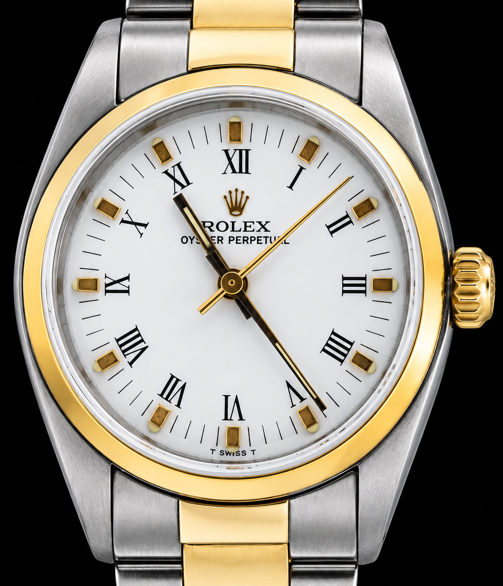 Rolex Junior 31 mm | Acero y detalles en oro amarillo