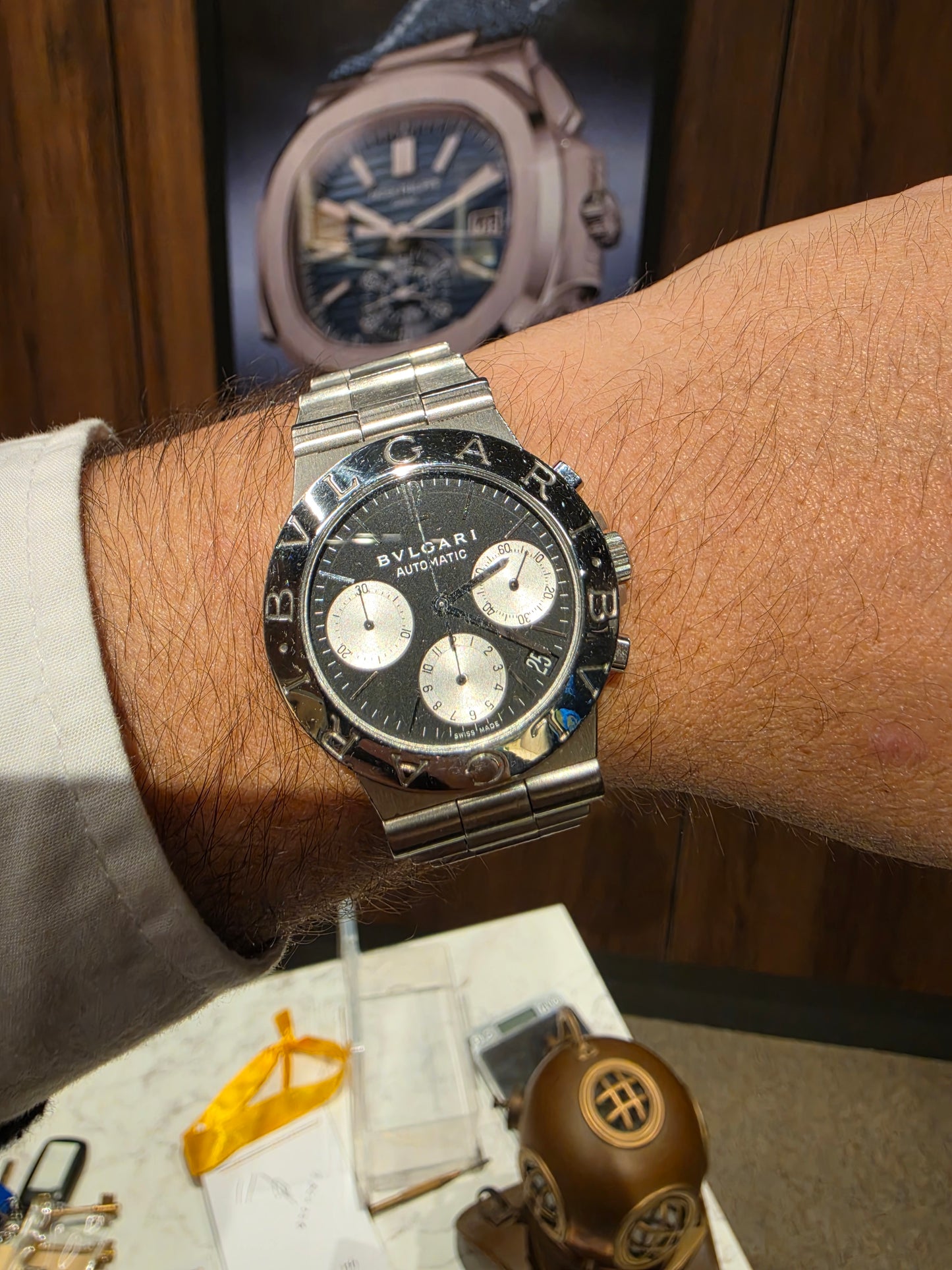Bvlgari Diagono SD38 — Cronógrafo Automático en Acero