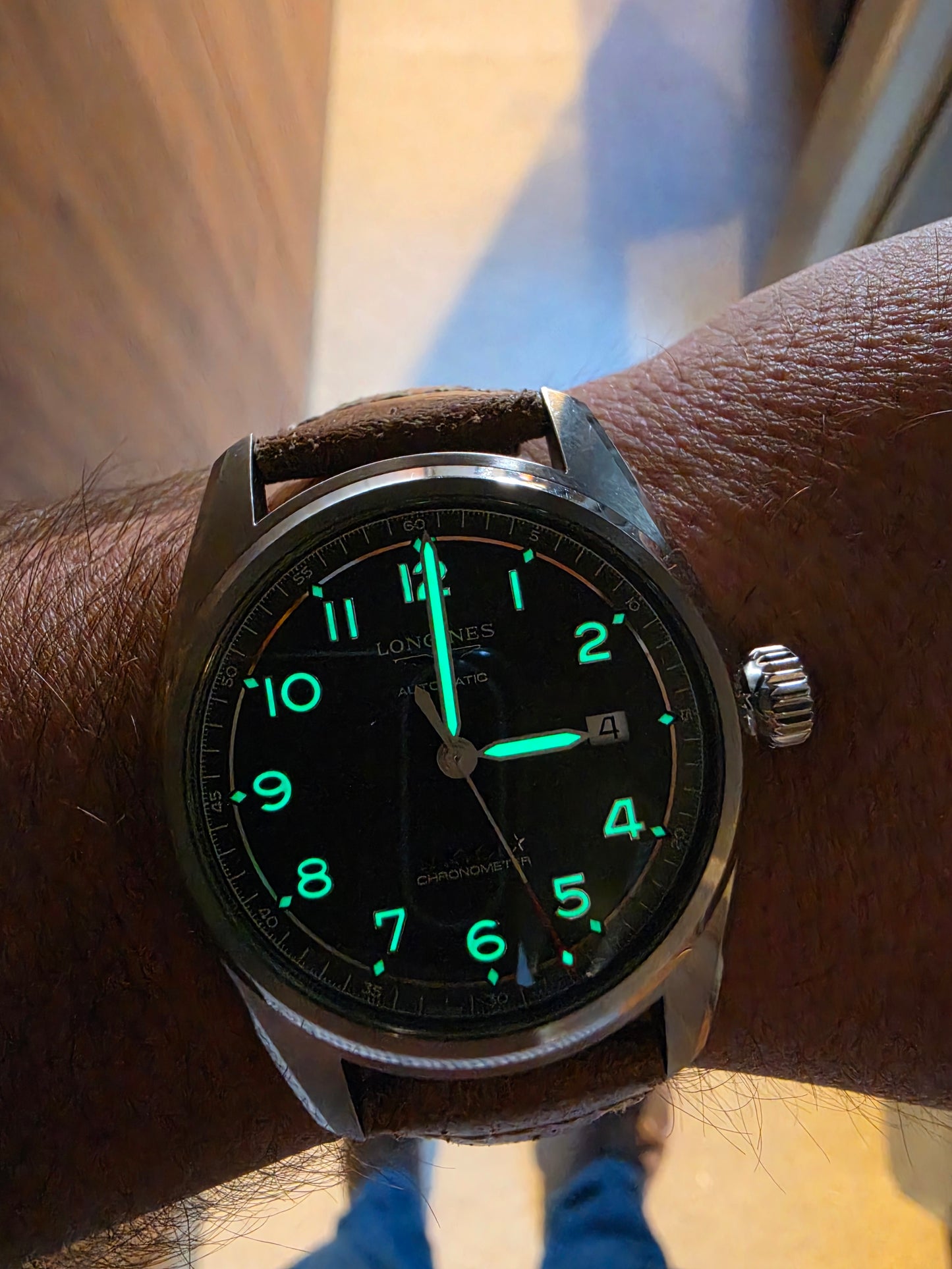 Longines Spirit Automatic 40mm Esfera Verde Mate — Ref. L3.810.4.03.2
