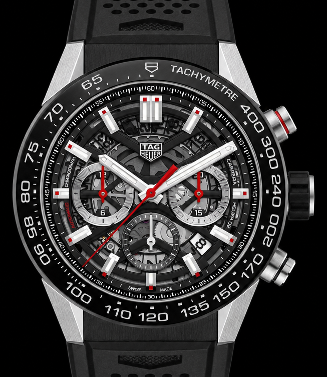TAG Heuer Carrera CV2A10 — Esfera Skeleton, Año 2021, Full Set