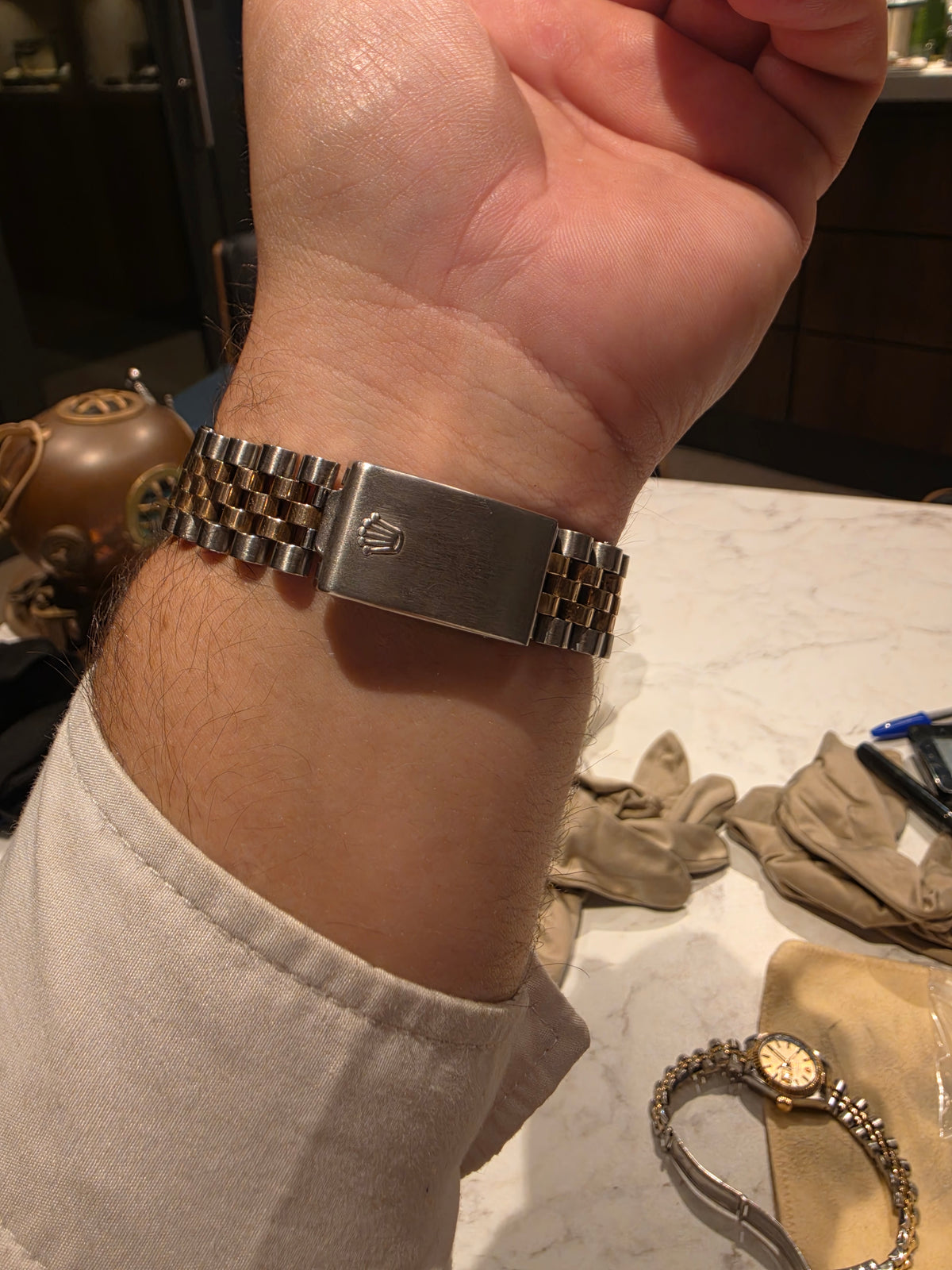 Rolex Date Just 36mm two tone