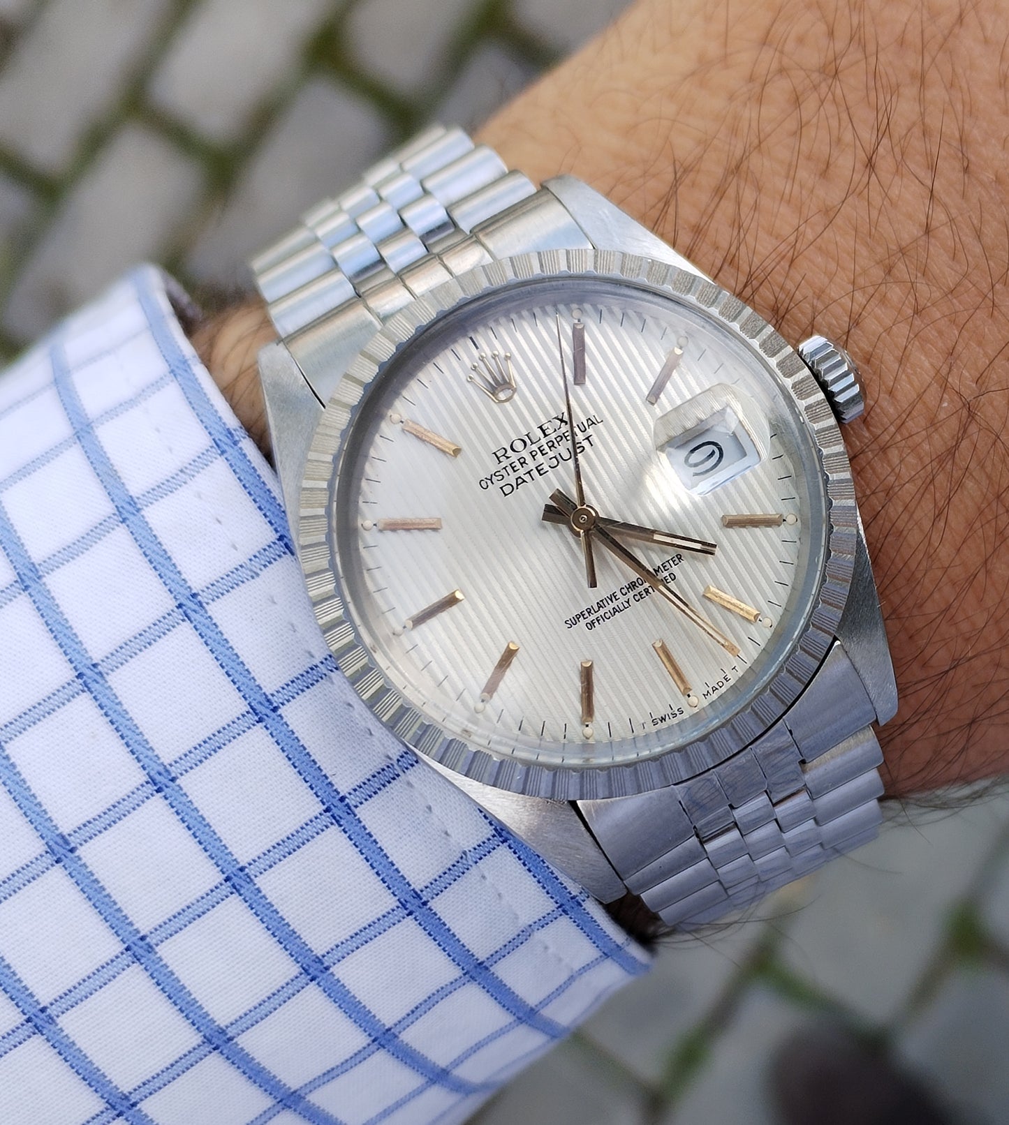 Rolex Date Just Guilloché