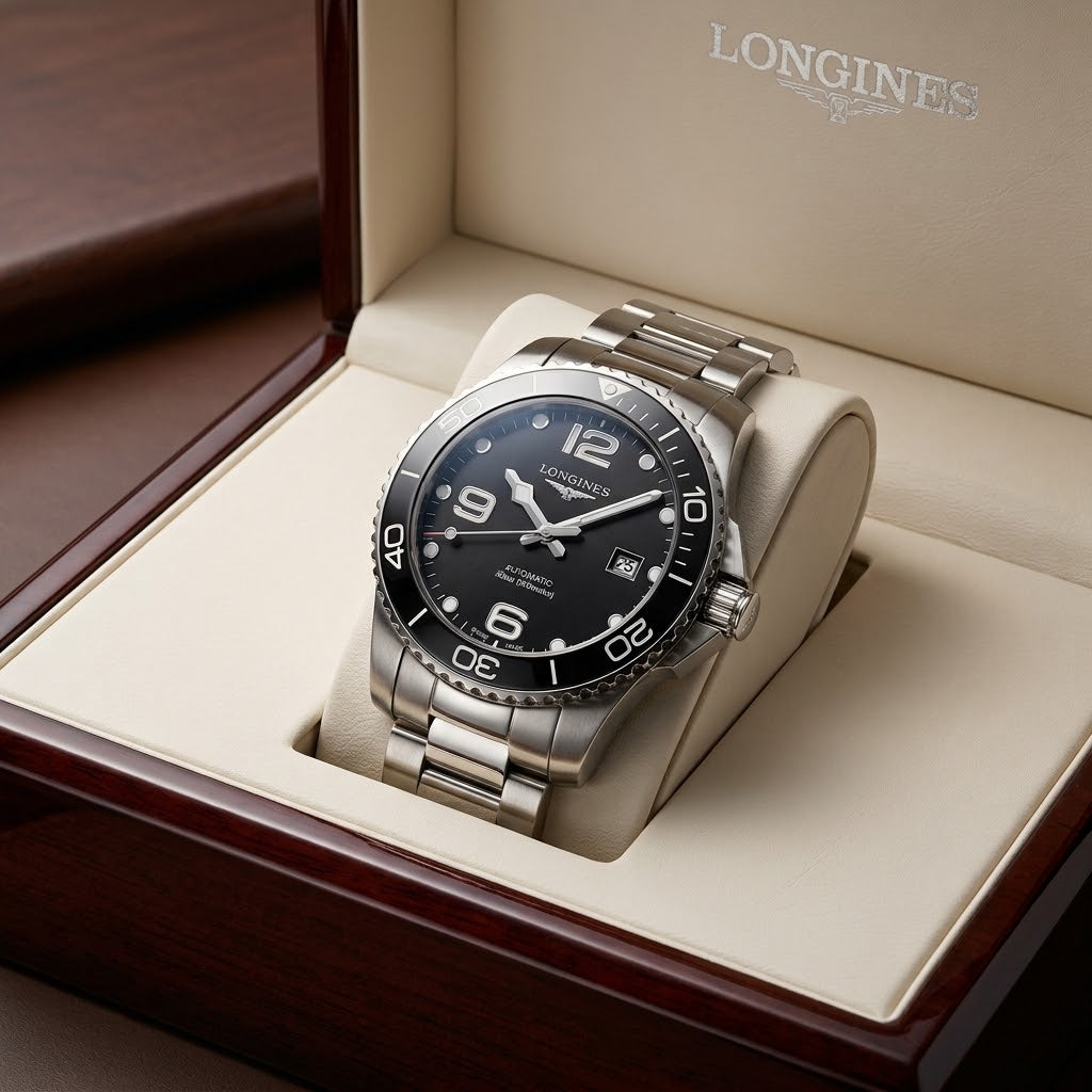 Longines HydroConquest Cerámico 41 mm Negro | Full Set